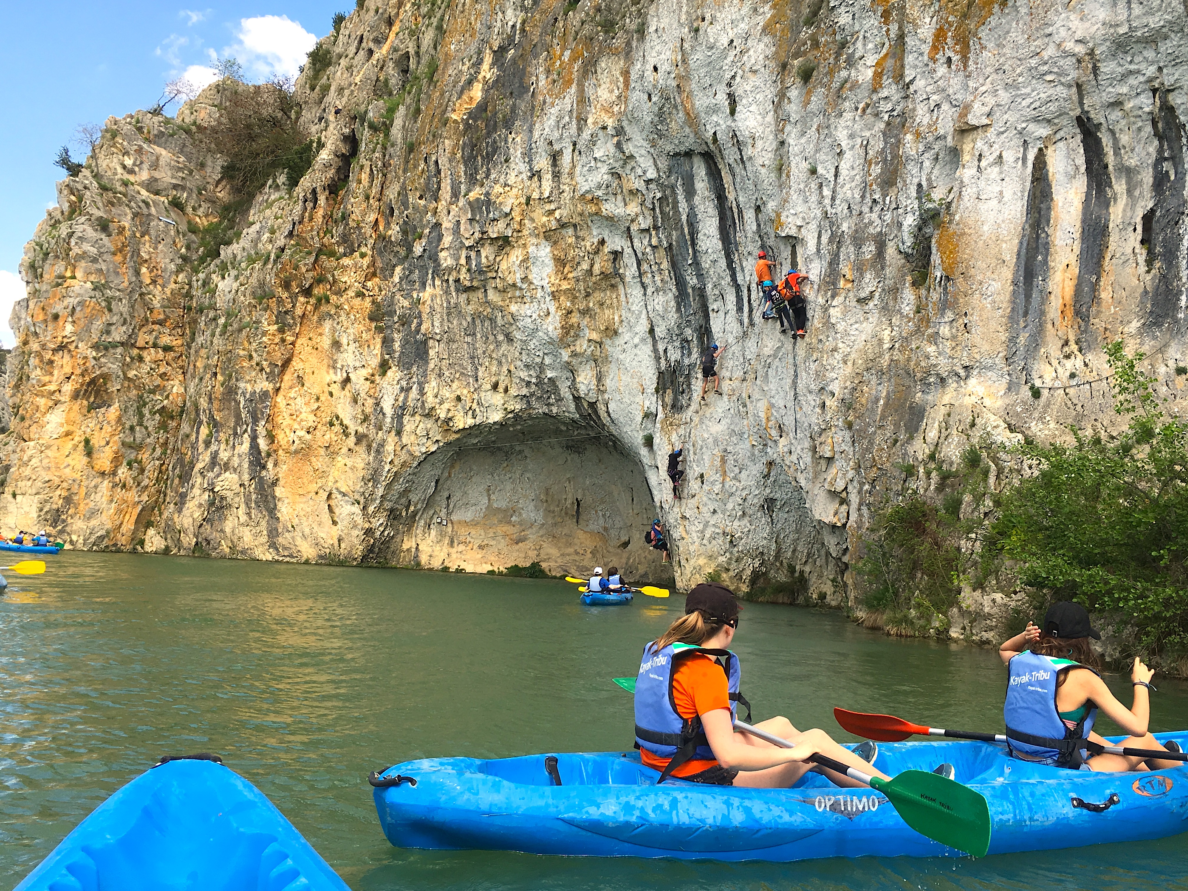 kayak tribu via ferrata du vidourle Saint series